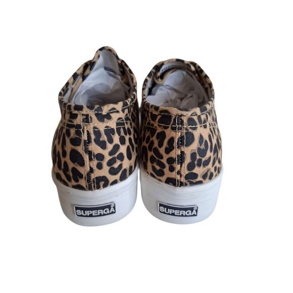 Superga Womens size 8 2790 Fantasy Cotw Leopard Platform Chunky Fashion Sneakers - Picture 3 of 11